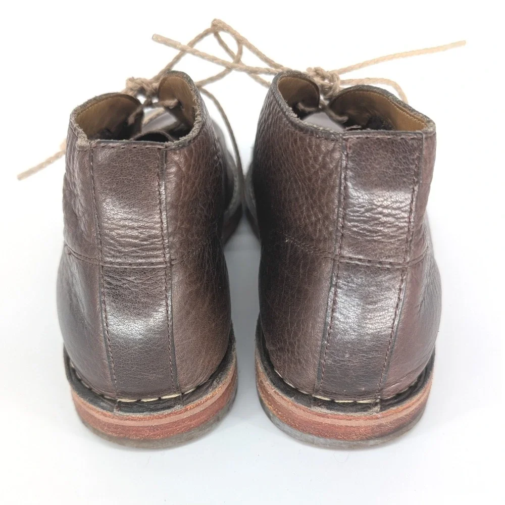 Cole Haan Chukka Boots Mens 12 Brown Pebbled Leather Lace Up Preppy‎ Heritage